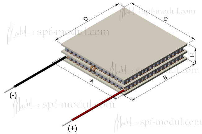 thermoelectric multi-stages module Peltier